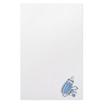 boy blue  bottle pacifier stationery