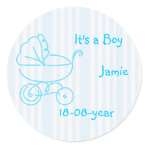 boy-blue-stroller stickers by cute4kids boy-blue-stroller stickers