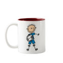 Boy Blue Uniform Soccer mugs by stick_figures Boy Blue Uniform Soccer mugs