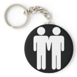 Boy + Boy Black Keychain
