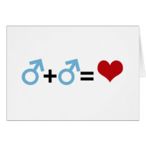 BOY + BOY = LOVE CARD