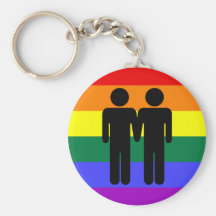 Boy + Boy Rainbow Keychain