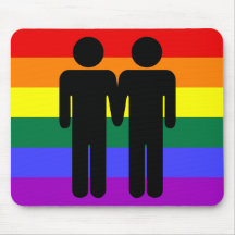 Boy + Boy Rainbow Mousepad