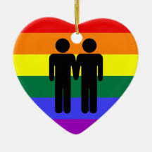 Boy + Boy Rainbow Ornament