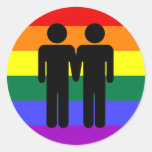 Boy + Boy Rainbow Sticker
