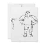 Boy Carrying Broken Upright Bass Back View Announcements