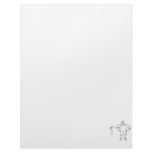 Boy Carrying Broken Upright Bass Back View Custom Letterhead