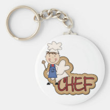 Boy Chef - White T-shirts and Gifts Key Chain