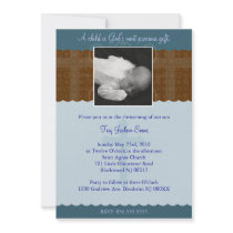 Boy Christening/Baptism Invitation