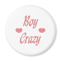 Boy Crazy Lips magnets by sayingsentral Boy Crazy Lips magnets