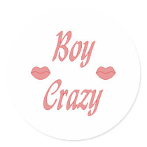 Boy Crazy Lips stickers