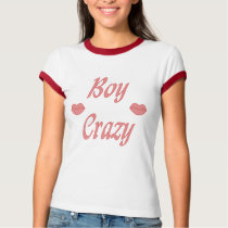 Boy Crazy Lips t-shirts