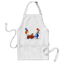 Boy, Dog, Wagon and Balloons copy Aprons