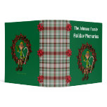 Boy Elf Wreath Holiday Photo Album Custom Binder