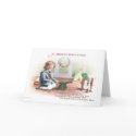 Boy Firing Cannon at Toy Soldiers at Christmas cards
