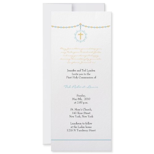 Boy First Communion invitations