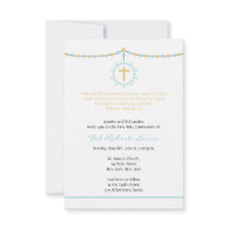 Boy First Communion Custom Invitations