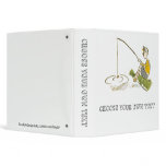 Boy Fishing Vinyl Binder