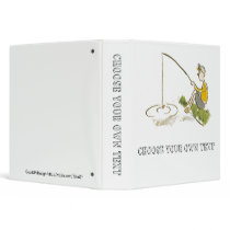 Boy Fishing Vinyl Binder