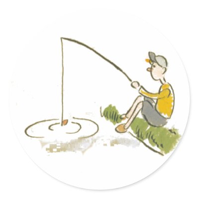 Boy Fishing Sticker by TitiaG
