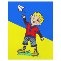 Boy Flying Paper Airplane Custom Flyer