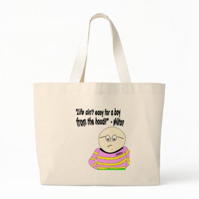 Boy from the hood canvas bags by hatsoffdesigns