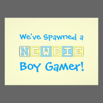 Boy Gamer Baby Shower invitations
