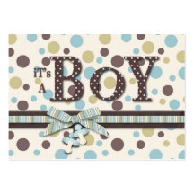 Boy Gift Tag Business Card Template