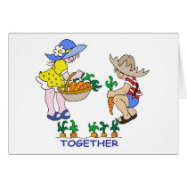 Boy & Girl Gardener Card