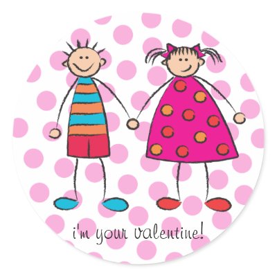 Boy + Girl = Love Cute Valentine Gift Sticker by fat_fa_tin