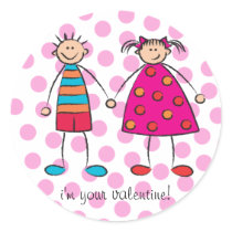 Boy + Girl = Love Cute Valentine Gift Sticker by fat_fa_tin Boy + Girl = Love Cute Valentine Gift Sticker