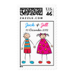 Boy + Girl = Love Invitation / Announcement / RSVP Postage Stamps