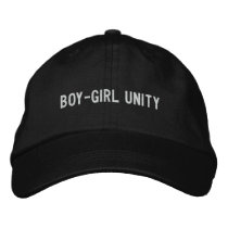 boy-girl unity embroidered hats by funnycustomtshirts boy-girl unity embroidered hats