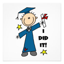 Boy Graduate Invitations