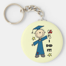 Boy Graduate Keychains