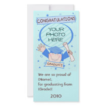 Boy Graduate Kindergarten / Preschool Photo Card photo cards