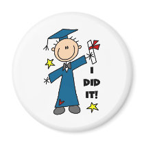 Boy Graduate magnets by stick_figures Boy Graduate magnets