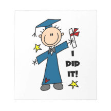 Boy Graduate Memo Pad