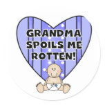 Boy  Grandma Spoils Me Stickers