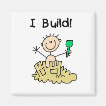 Boy I Build Castles Tshirts and Gifts Magnets