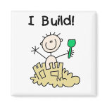 Boy I Build Sand Castle Magnet
