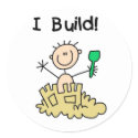Boy I Build Sand Castles Sticker