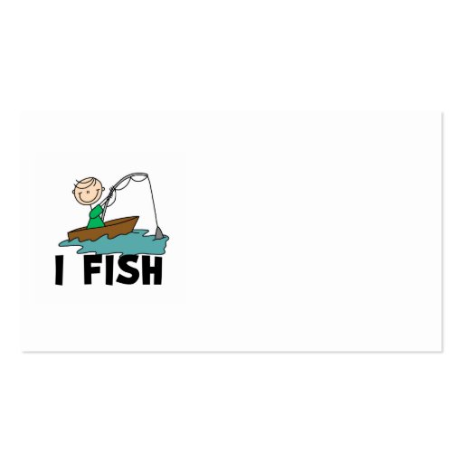 Boy I Fish Business Card Templates (back side)