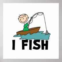 Boy I Fish Posters