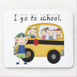 Boy I Go To School T-shirts and Gifts Mouse Mats