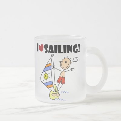 Boy I Love Sailing Mug by stick_figures