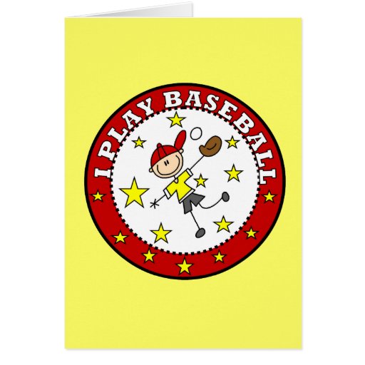 Boy I Play Baseball T-shirts and Gifts Card