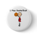 Boy I Play Basketball Buttons
