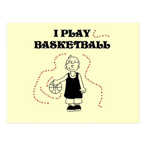 Boy I Play Basketball Tshirts and Gifts Post Card