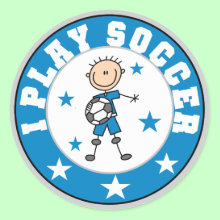 Boy I Play Soccer Sticker